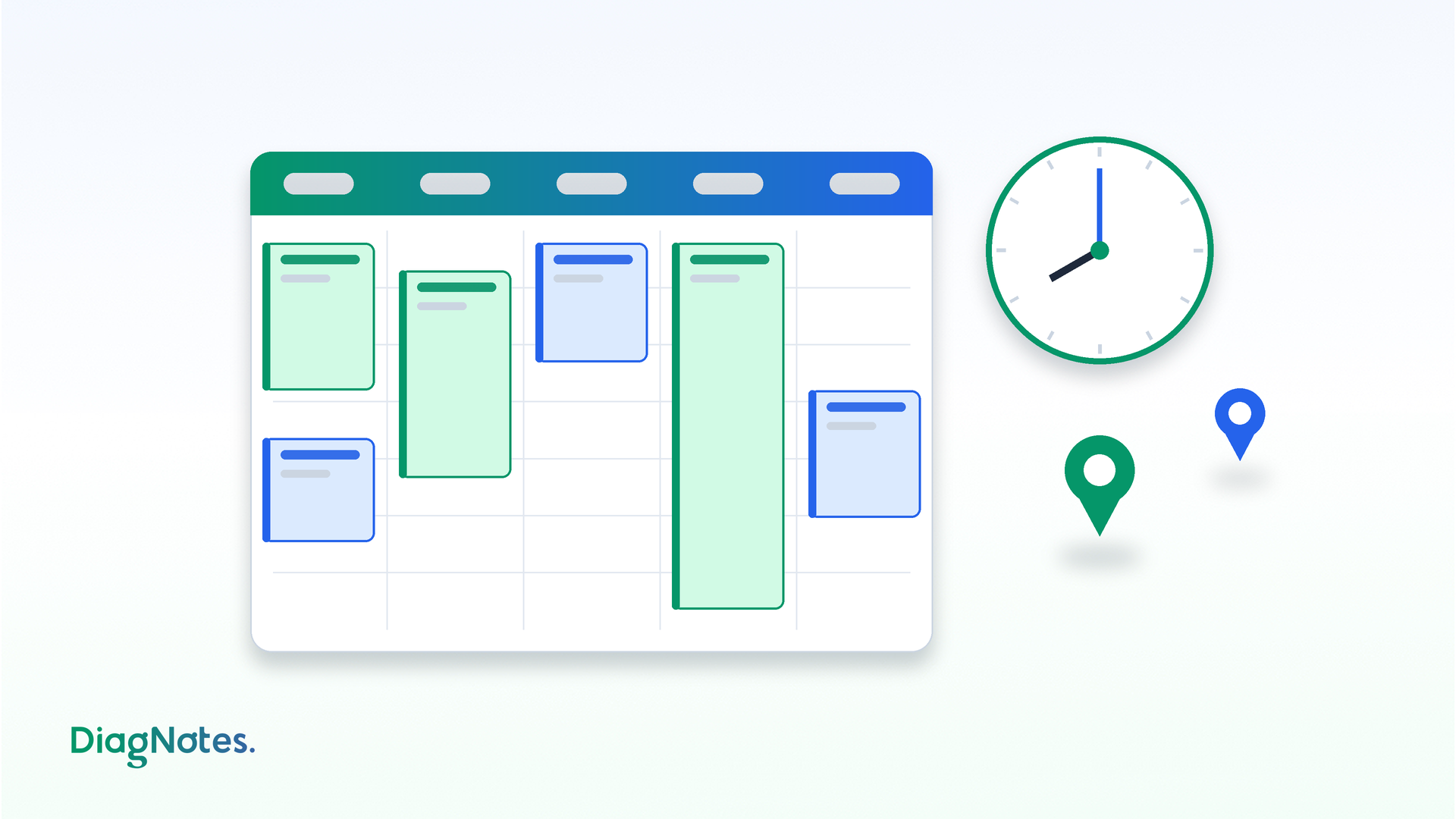 Gérer ses horaires de travail dans DiagNotes