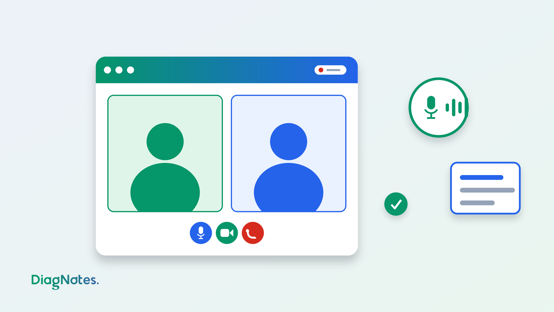 Faire des consultations en visioconférence dans DiagNotes